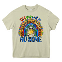 Mossy different is ausome Heavy Core Tee - BarkalooDesign