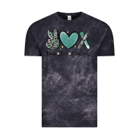 Cloud Black peace love phlebotomy Vintage Tee - MaliasSmallBusiness