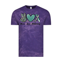 Cloud Purple peace love phlebotomy Vintage Tee - MaliasSmallBusiness