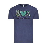 Vintage Denim peace love phlebotomy Vintage Tee - MaliasSmallBusiness