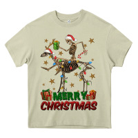 Mossy merry christmas deer skeleton Heavy Core Tee - FaDigitalArtStudio