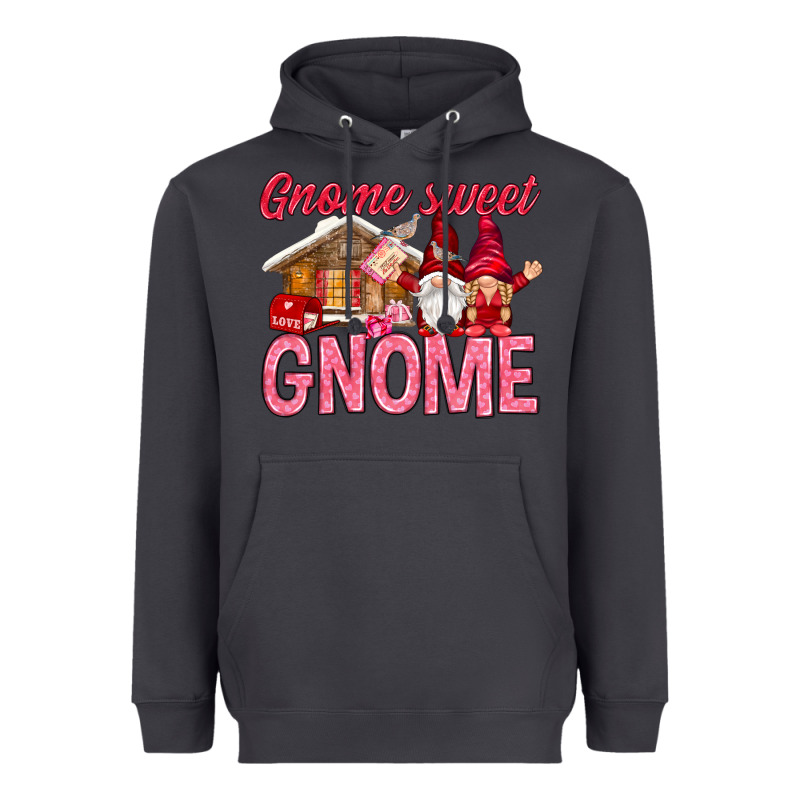 Gnome Sweet Gnome Valentine's Day Heavyweight Hoodie by HowdyJamesFarm | Teevron