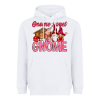 White Gnome sweet gnome Valentine's Day Heavyweight Hoodie - HowdyJamesFarm