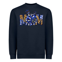 Navy cheer mom Heavyweight Sweatshirt - NancyCooperArtShop