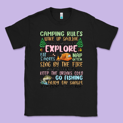 Camping Rules Classic Tee Designed By Maliassmallbusiness
