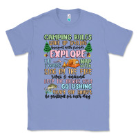 Colony Blue camping rules Classic Tee - MaliasSmallBusiness