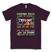 Plum camping rules Classic Tee - MaliasSmallBusiness