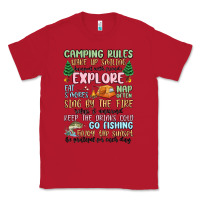 Red camping rules Classic Tee - MaliasSmallBusiness