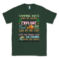 Sports Green camping rules Classic Tee - MaliasSmallBusiness