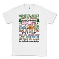 White camping rules Classic Tee - MaliasSmallBusiness