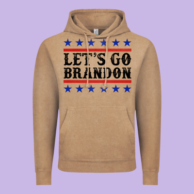 Let's Go Brandon American Flag Vintage Hoodie Designed By Jasminsmagicworld
