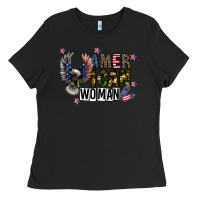 Black american woman Ladies Tee - CowhideDigitalArt