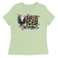 Matcha american woman Ladies Tee - CowhideDigitalArt