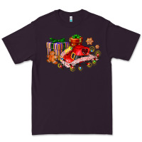 Plum cowgirl hat with gifts and cookies Premium Tee - AdoDesignShop