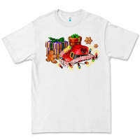 White cowgirl hat with gifts and cookies Premium Tee - AdoDesignShop