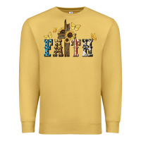 Antique Gold Faith USA sunflower 4th of july Premium Sweatshirt - HowdyJamesFarm