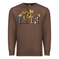 Chestnut Faith USA sunflower 4th of july Premium Sweatshirt - HowdyJamesFarm