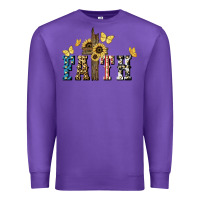 Purple Faith USA sunflower 4th of july Premium Sweatshirt - HowdyJamesFarm