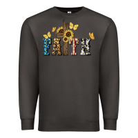 Smoke Faith USA sunflower 4th of july Premium Sweatshirt - HowdyJamesFarm