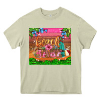 Mossy beach babe Heavy Core Tee - HRA Design Shop