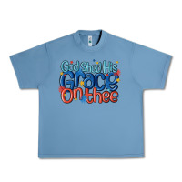Pebble Blue god shed his grace on the thee Urban Heavy Tee - MaliasSmallBusiness