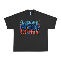Pigment Black god shed his grace on the thee Urban Heavy Tee - MaliasSmallBusiness