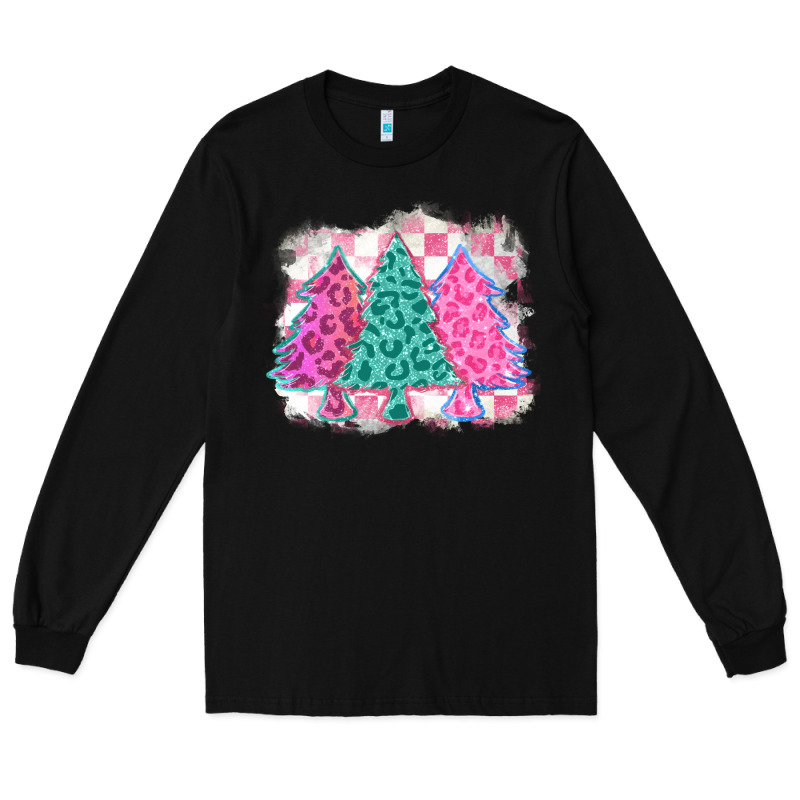 Christmas Leopard Trees Long Sleeve Tee by MaliasSmallBusiness | Teevron