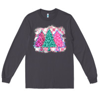Smoke christmas leopard trees Long Sleeve Tee - MaliasSmallBusiness