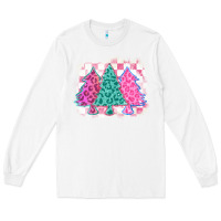 White christmas leopard trees Long Sleeve Tee - MaliasSmallBusiness