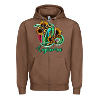 Chestnut Capricorn Zodiac Zipper Hoodie - Bettercallsaul