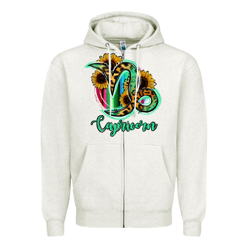 Capricorn Zodiac Zipper Hoodie by Bettercallsaul | Teevron