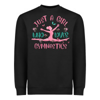 Black just a girl who loves gymnastics Heavyweight Sweatshirt - MaliasSmallBusiness