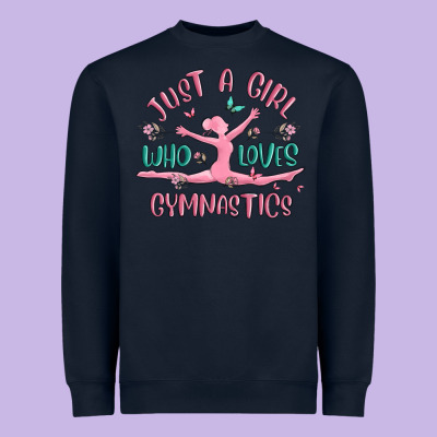 Just A Girl Who Loves Gymnastics Heavyweight Sweatshirt Designed By Maliassmallbusiness
