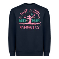 Navy just a girl who loves gymnastics Heavyweight Sweatshirt - MaliasSmallBusiness