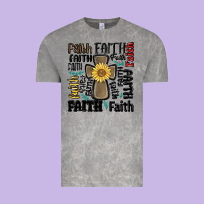 Faith Cross Vintage Tee Designed By Maliassmallbusiness