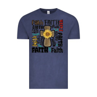 Vintage Denim faith cross Vintage Tee - MaliasSmallBusiness