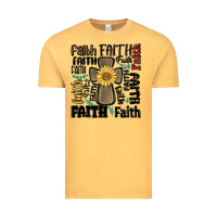 Vintage Mustard faith cross Vintage Tee - MaliasSmallBusiness