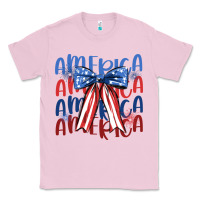 Bubblegum Pink america ribbon Classic Tee - JahusDesignShop