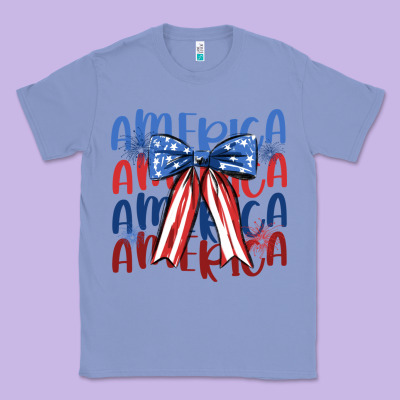 America Ribbon Classic Tee Designed By Jahusdesignshop