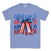 Colony Blue america ribbon Classic Tee - JahusDesignShop