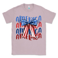 Lilac america ribbon Classic Tee - JahusDesignShop
