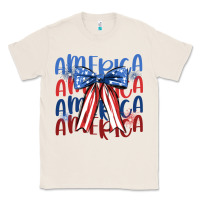 Natural america ribbon Classic Tee - JahusDesignShop