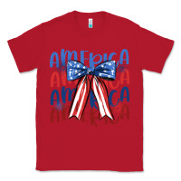 Red america ribbon Classic Tee - JahusDesignShop