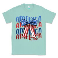 Seafoam america ribbon Classic Tee - JahusDesignShop
