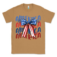 Toasted Coconut america ribbon Classic Tee - JahusDesignShop