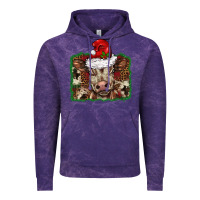 Cloud Purple Christmas background baby calf Vintage Hoodie - BarkalooDesign
