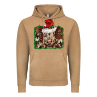 Vintage Camel Christmas background baby calf Vintage Hoodie - BarkalooDesign