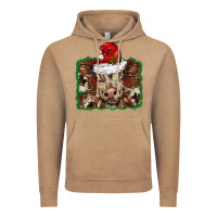 Christmas Background Baby Calf Vintage Hoodie | Teevron