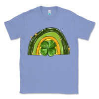 Colony Blue st patrick s day shamrock rainbow Classic Tee - MaliasSmallBusiness