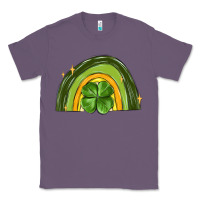 Lavender st patrick s day shamrock rainbow Classic Tee - MaliasSmallBusiness